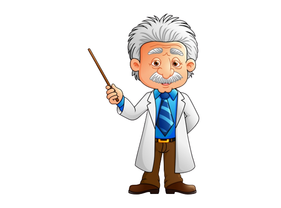 Cartoon Einstein teacher